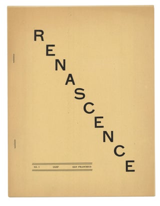 Item #140943222 Renascence: Number 1. August, 1950. Hans Rusch, Managing