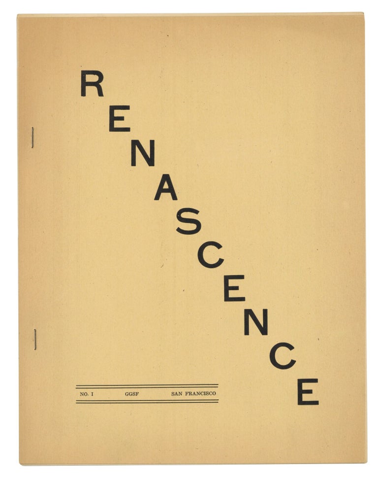 Item #140943222 Renascence: Number 1. August, 1950. Hans Rusch, Managing.