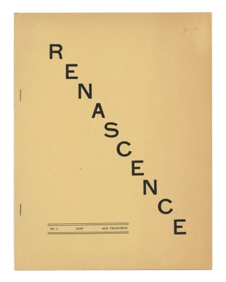 Item #140943223 Renascence: Number 1. August, 1950. Hans Rusch, Managing