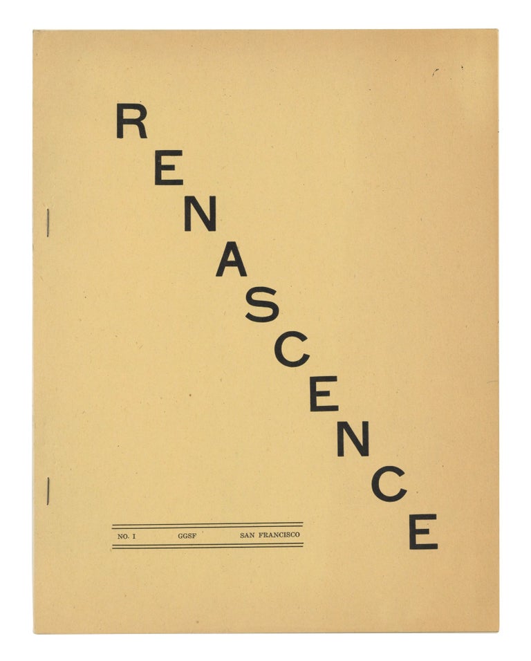 Item #140943223 Renascence: Number 1. August, 1950. Hans Rusch, Managing.