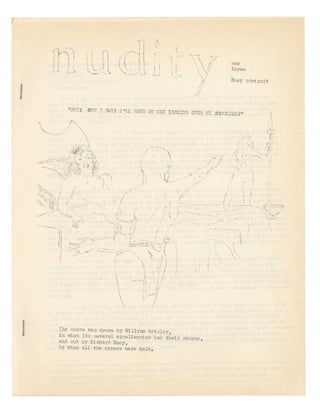 Item #140943254 Nudity: Volume 1, Number 3. Richard Eney, Dick