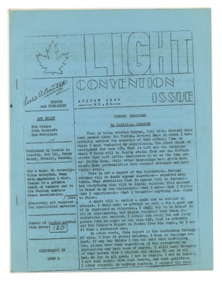 Item #140943286 Light: Number 36. August, 1948. Leslie A. Croutch