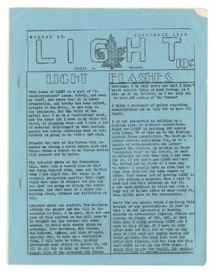 Item #140943287 Light: Number 37. September, 1948. Leslie A. Croutch