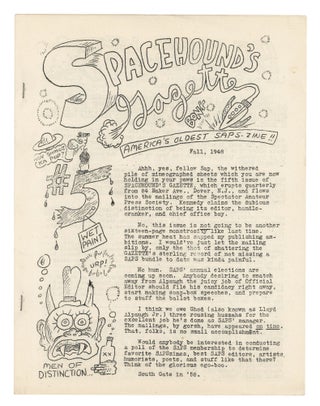 Item #140943311 Spacehound's Gazette: Number 5. Fall 1948. Joe Kennedy, X J. Kennedy