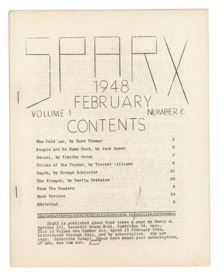 Item #140943313 Sparx: Volume 1, Number 6. February 1948. Henry M. Spelman