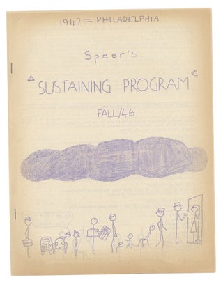 Item #140943330 Speer's Sustaining Program: Fall 1946. Jack Speer