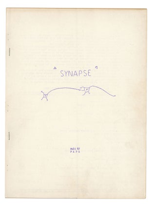 Item #140943334 Synapse: Fall 1947. Jack Speer