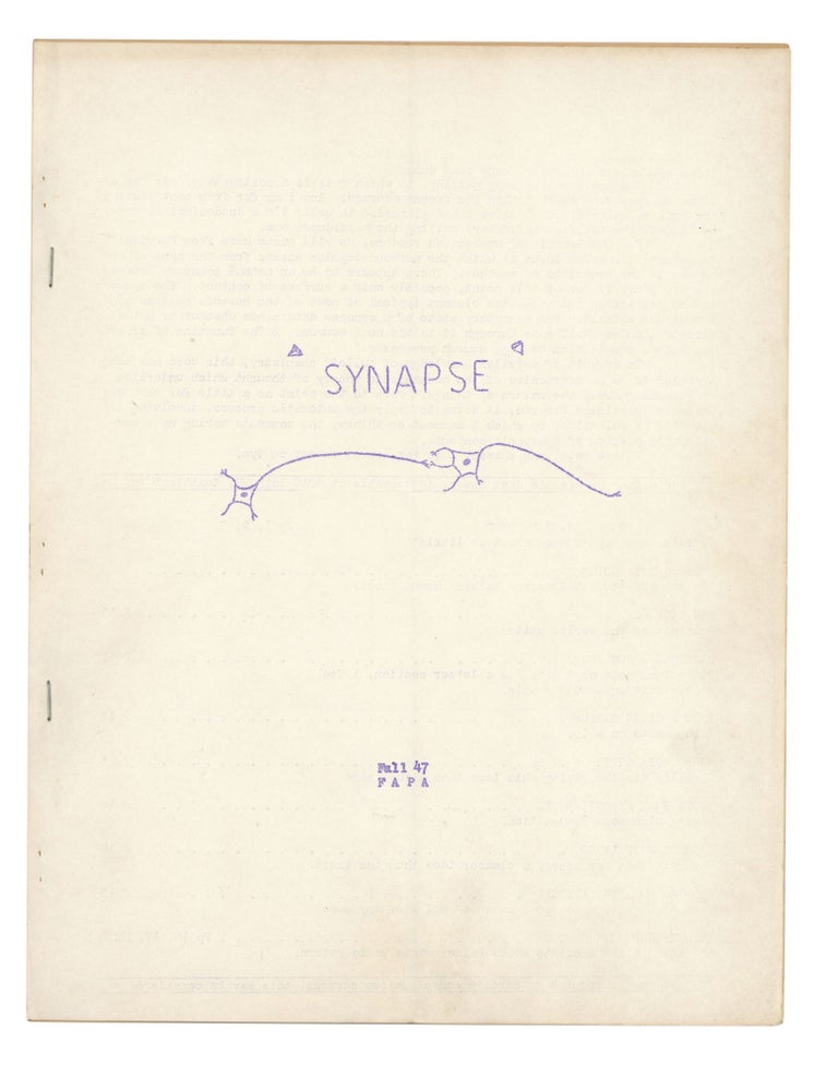 Item #140943334 Synapse: Fall 1947. Jack Speer.