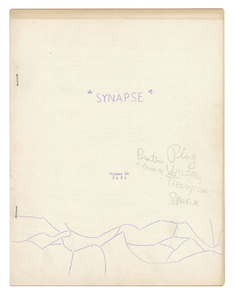 Item #140943335 Synapse: Winter 1948. Jack Speer.