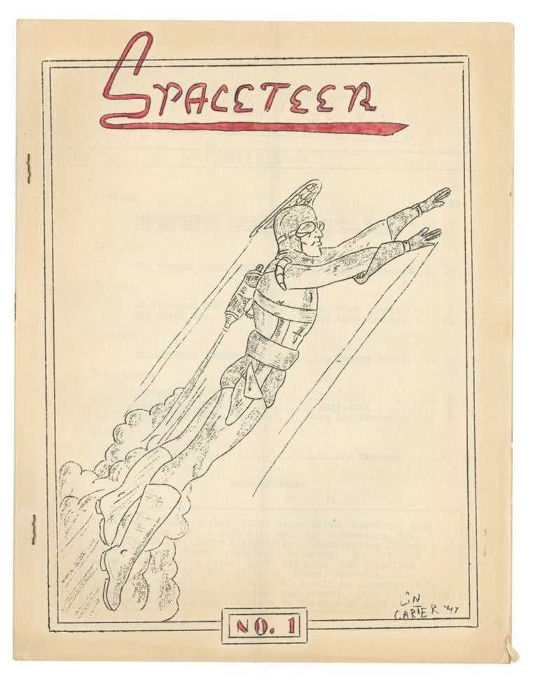 Item #140943342 Spaceteer: Number 1. August 1947. Bill Paxton, Lin Carter, X J. Kennedy.