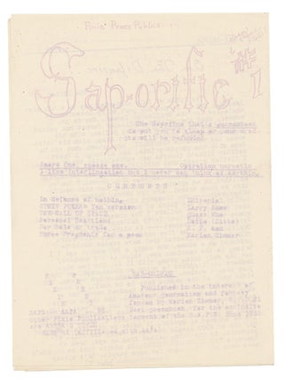 Item #140943373 Sap-orific. Number 1. June, 1948. Marion Zimmer, Bradley