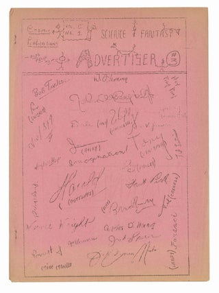 Item #140943376 Science and Fantasy Advertiser. Whole Number 3. Volume 2, Number 1. Bob Tucker