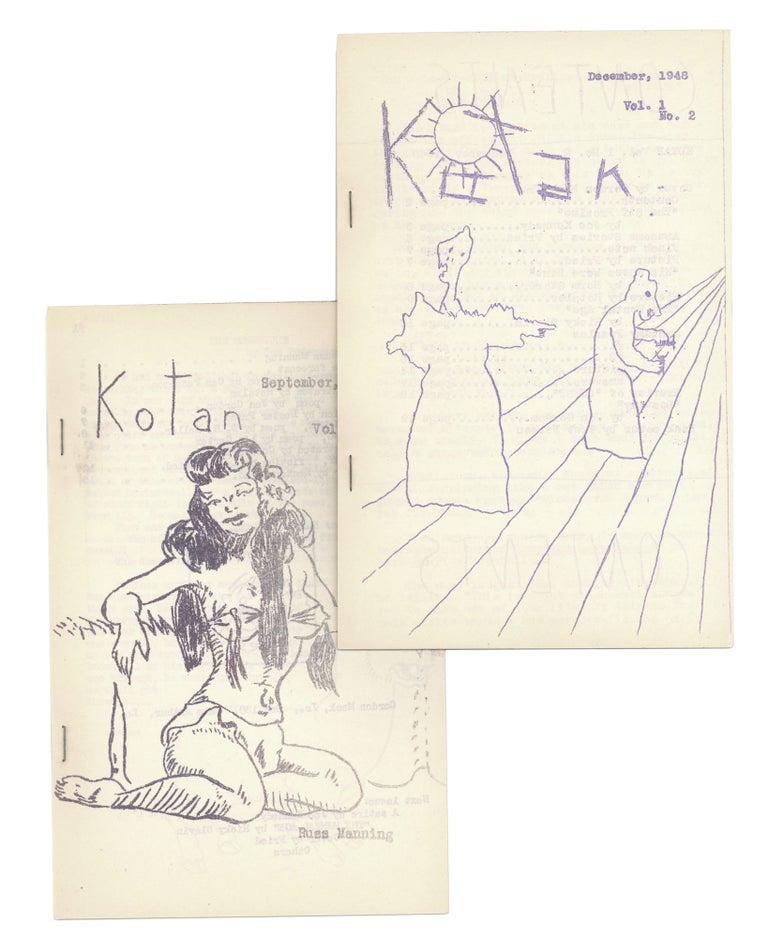 Item #140943410 Kotan. Two issues: Volume 1, Number 1. September 1948 (and) Volume 1, Number 2. December 1948. Gordon Mack, Joe Kennedy, Lin Carter, XJ, Contributors.