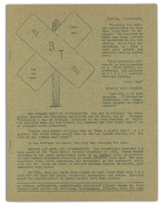 Item #140943414 B. T. -- His Mag: Number 1, April 1945. Bob Tucker
