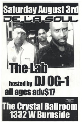 Item #140943430 (Hip Hop Flyer) De La Soul, The Lab, hosted by Dj-OG-1, Saturday, August 3rd [at]...