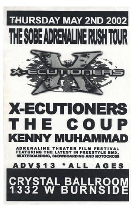 Item #140943431 (Hip Hop Flyer) X-Ecutioners, The Coup, Kenny Muhammad, Thursday May 2nd, 2002,...