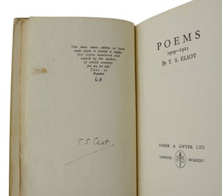 Poems: 1909-1925