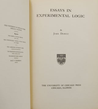 Essays in Experimental Logic