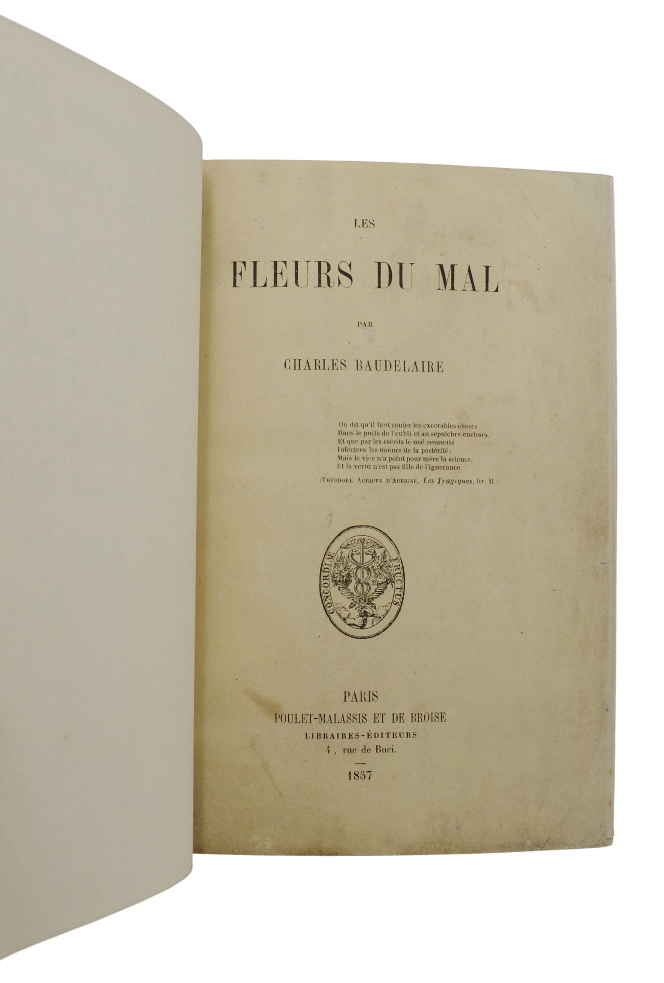 The Flowers of Evil Les Fleurs du mal by Charles Baudelaire on Burnside  Rare Books