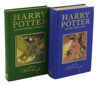 Harry Potter, complete set of the collector's deluxe editions: Philosopher's Stone, Chamber of Secrets, Prisoner of Azkaban, Goblet of Fire, Order of the Phoenix, Half-blood Prince, and Deathly Hallows