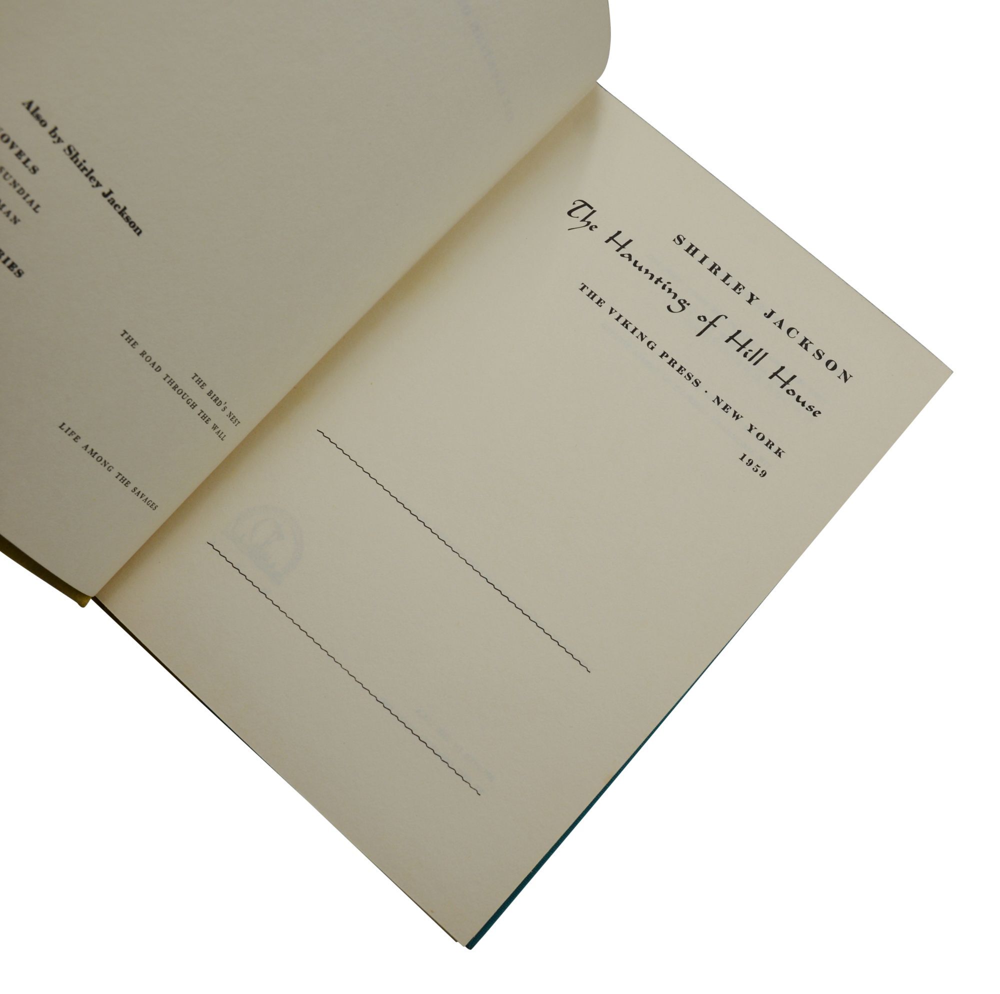 The Haunting of Hill House | Shirley Jackson | First Edition