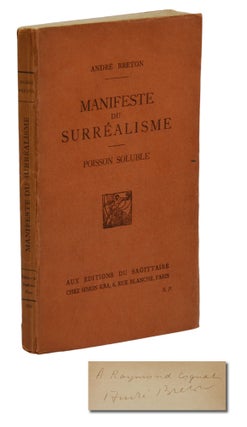 Item #140943802 Manifeste du Surrealisme [Manifesto of Surrealism]. Andre Breton