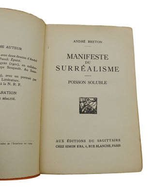 Manifeste du Surrealisme [Manifesto of Surrealism]
