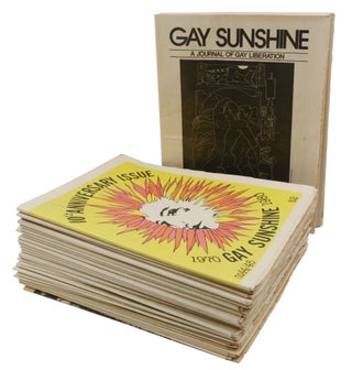 Item #140943841 Gay Sunshine: A Journal of Gay Liberation (33 Issues). Winston Leyland, Founder