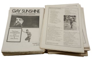 Gay Sunshine: A Journal of Gay Liberation (33 Issues)