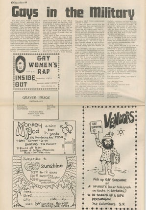 Gay Sunshine: A Journal of Gay Liberation (33 Issues)