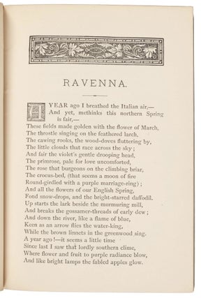 Ravenna. Newdigate Prize Poem. Recited in The Theatre, Oxford, June 26, 1878.