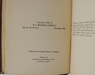 Bronze: A Book of Verse