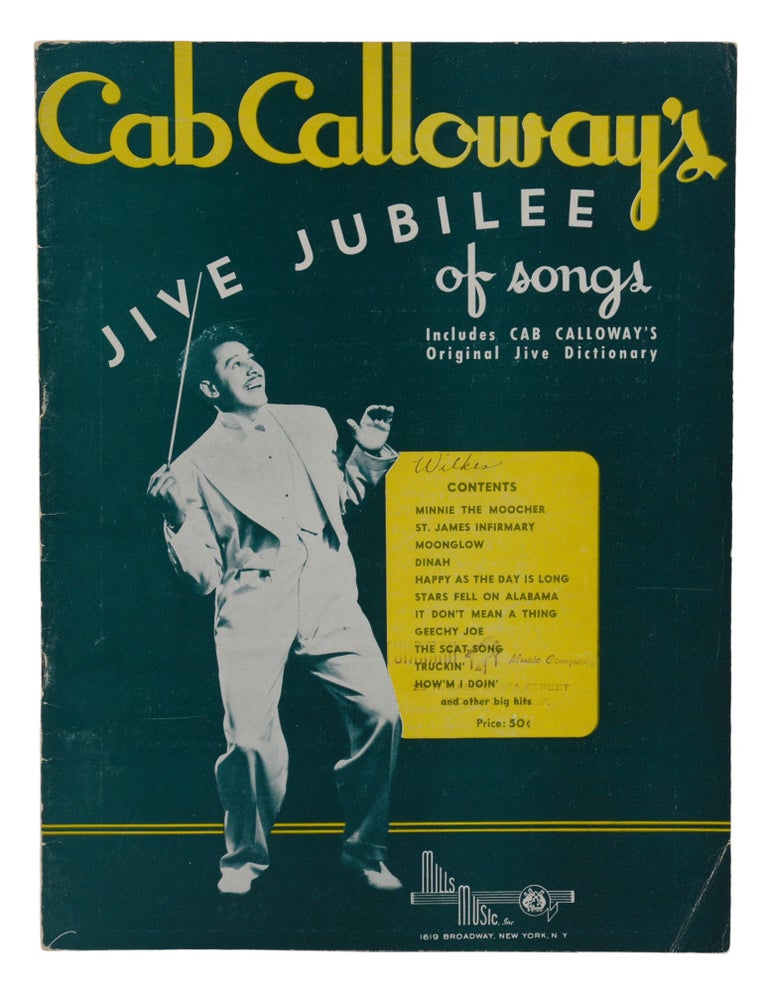 Item #140943867 Cab Calloway's Jive Jubilee of Songs. Cab Calloway.