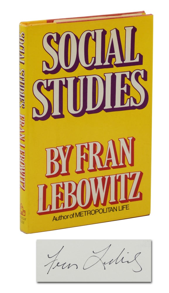 Item #140943904 Social Studies. Fran Lebowitz.