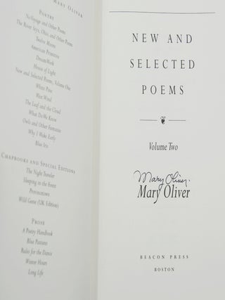 New and Selected Poems, Volume Two