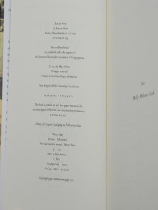 New and Selected Poems, Volume Two