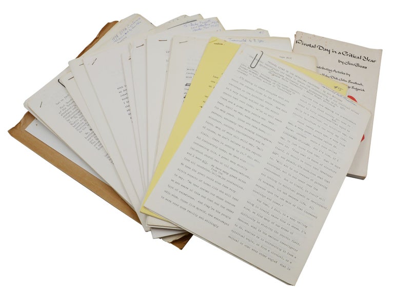Item #140943965 (The Paranormal) Archive of 16 typed transcripts from Spiritual Frontiers Fellowship Retreats. Cleve Backster, Joseph Banks Rhine, Ruth Carter Stapleton, Rusty Smith Carnarius, Jack H. Holland, Robert Miller, Paul Sauvin, Don Galloway, Walter Houston Clark, William Parker, Judith Skutch Whitson, Jim Gross.