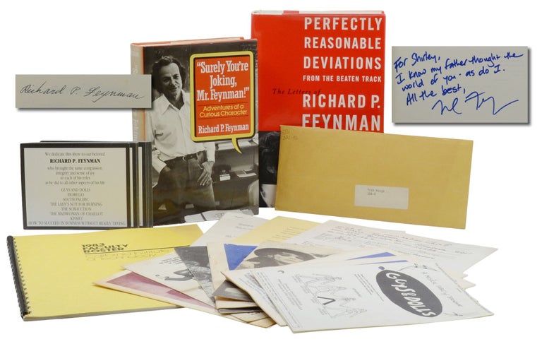 Item #140943966 An archive of materials pertaining to Richard P. Feynman’s involvement in Theatre Arts at CalTech including a signed copy of Surely You’re Joking, Mr. Feynman! Richard P. Feynman, Shirley Marneus, Michelle Feynman.