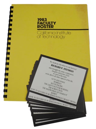 An archive of materials pertaining to Richard P. Feynman’s involvement in Theatre Arts at CalTech including a signed copy of Surely You’re Joking, Mr. Feynman!