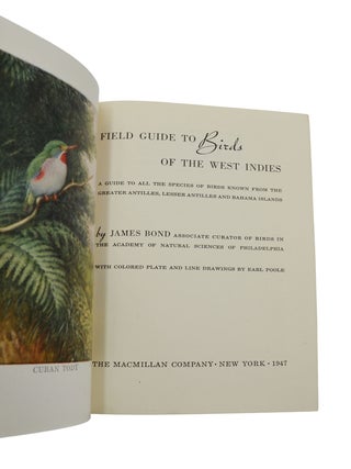 Field Guide to Birds of the West Indies
