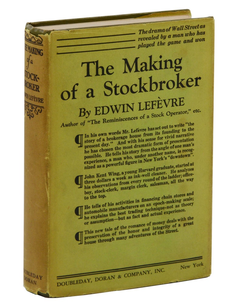 Item #140944018 The Making of a Stockbroker. Edwin Lefevre.