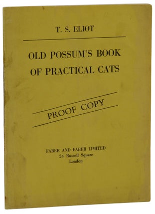 Item #140944049 Old Possum's Book of Practical Cats. T. S. Eliot