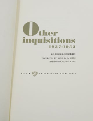 Other Inquisitions 1937-1952