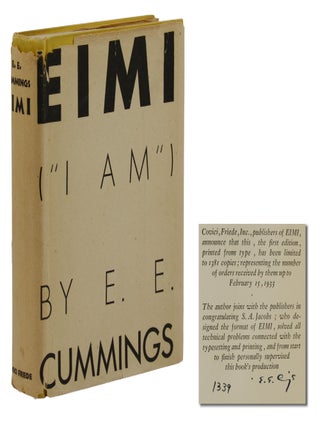 Item #140944066 Eimi. E. E. Cummings