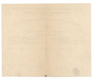 [Letterhead] Fortieth Anniversary of the Woman Suffrage Movement, International Council of Women Assembled by the National Woman Suffrage Association