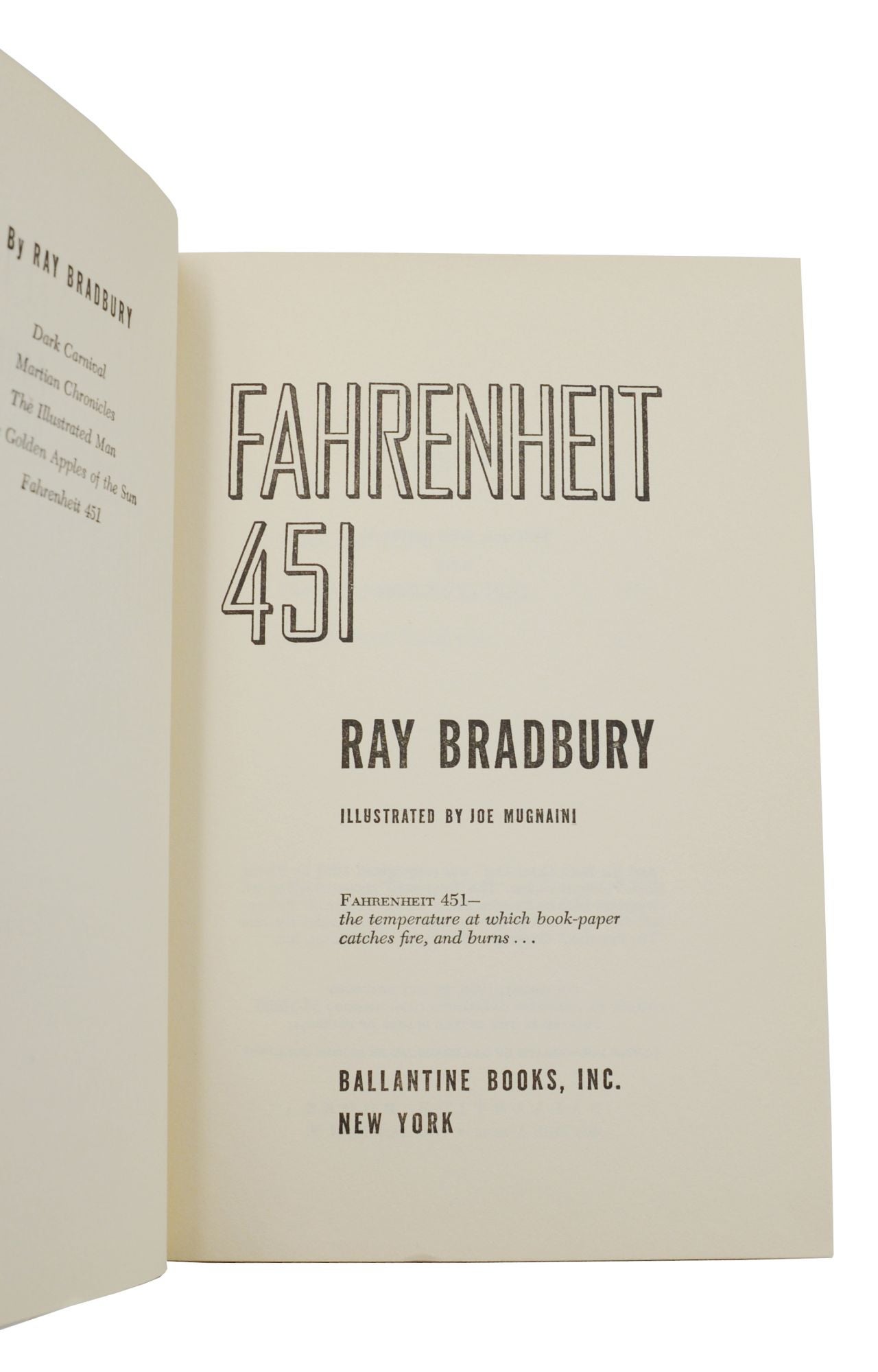 Fahrenheit 451 Asbestos Binding, Ray Bradbury