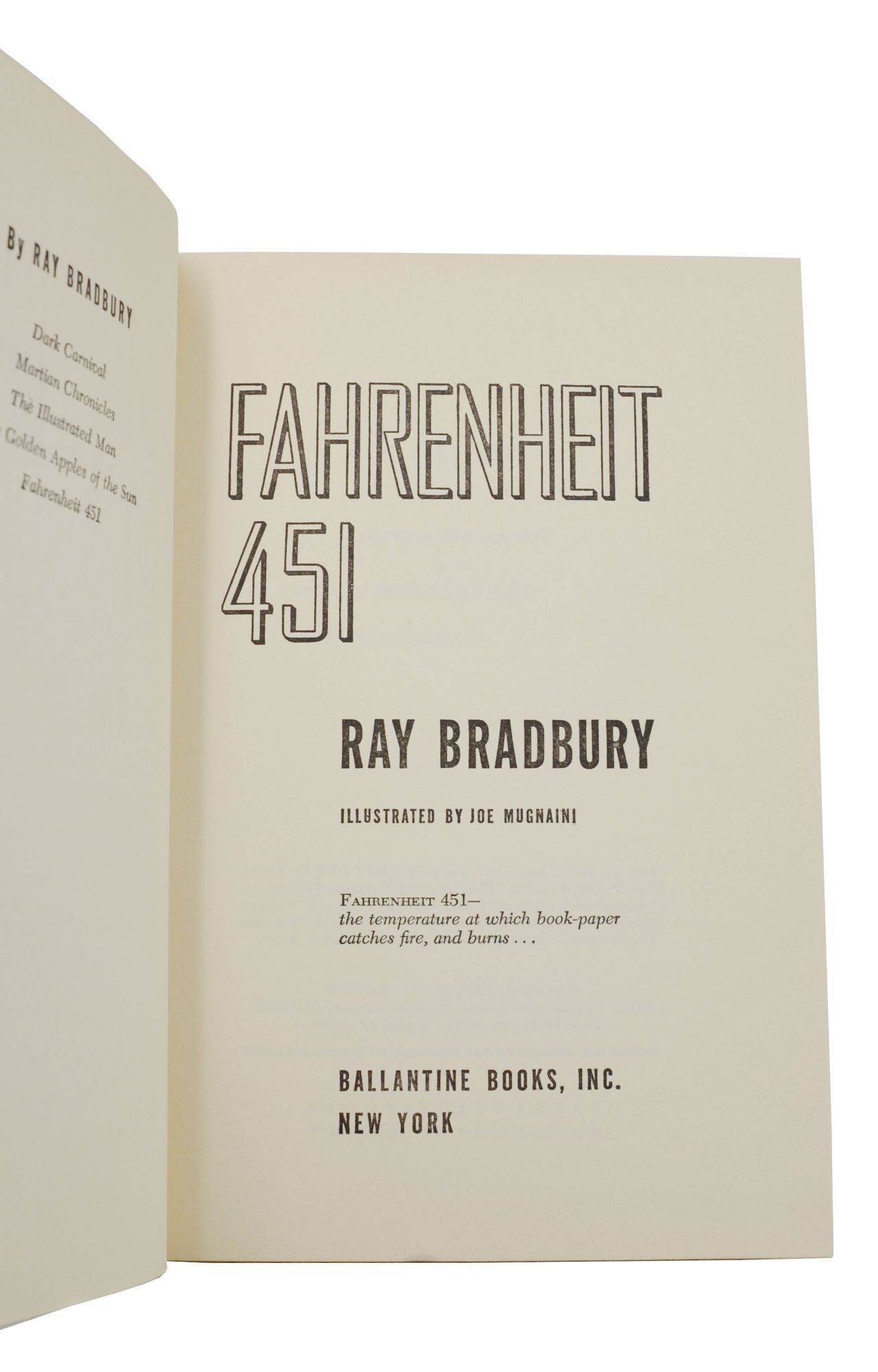 F451 Editions Fahrenheit 451 | Ray Bradbury | First Edition