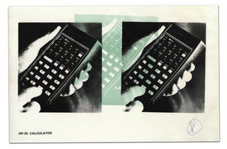 Item #140944087 HP-35 Calculator (Signed original silkscreen print). Douglas Coupland