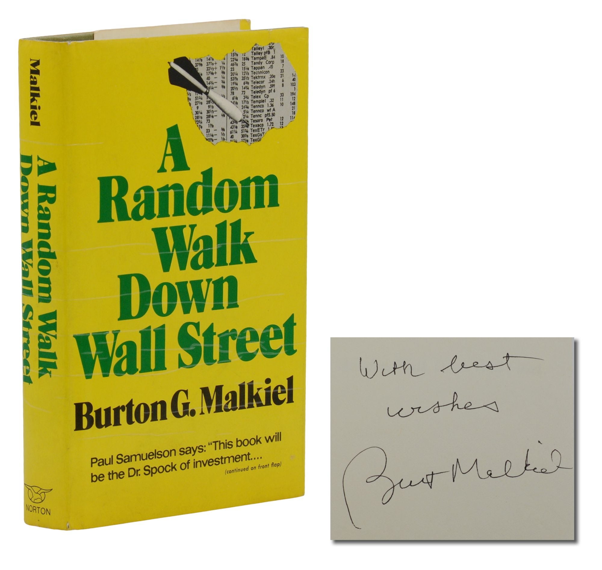 A Random Walk Down Wall Street by Burton G. Malkiel on Burnside Rare Books