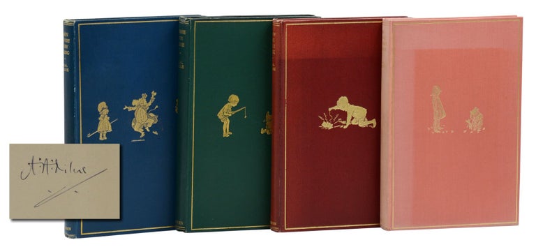 Item #140944140 The Four Pooh Books: When We Were Very Young; Winnie-The-Pooh; Now We Are Six; The House At Pooh Corner. A. A. Milne, E. H. Shepard, Illustrations.